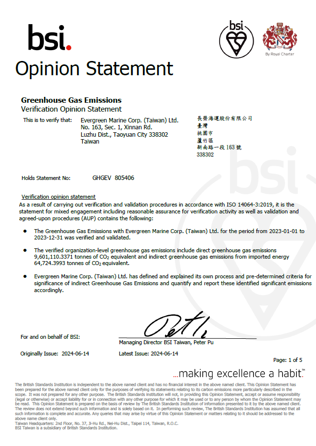 2023 GHG Protocol Certificate